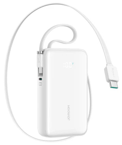 باور بانك JOYROOM JOYROOM Retractable Power Bank 10000mAh - 35W Fast Charging | أداء موثوق وتصميم عملي