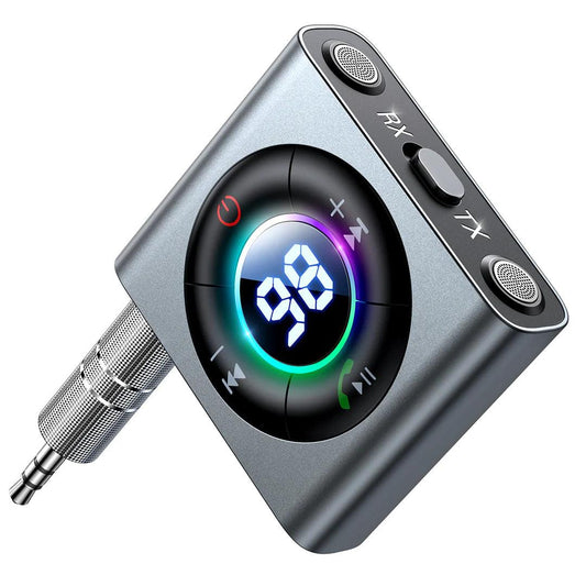 إكسسوار تقني JOYROOM Joyroom 2 in 1 Wireless Transmitter & Receiver - Dark Gray | أداء موثوق وتصميم عملي