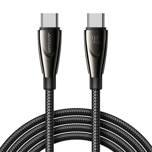 كابل شحن JOYROOM JOYROOM 240W USB C Fast Charge Data Cable 1.2m - Black | أداء موثوق وتصميم عملي