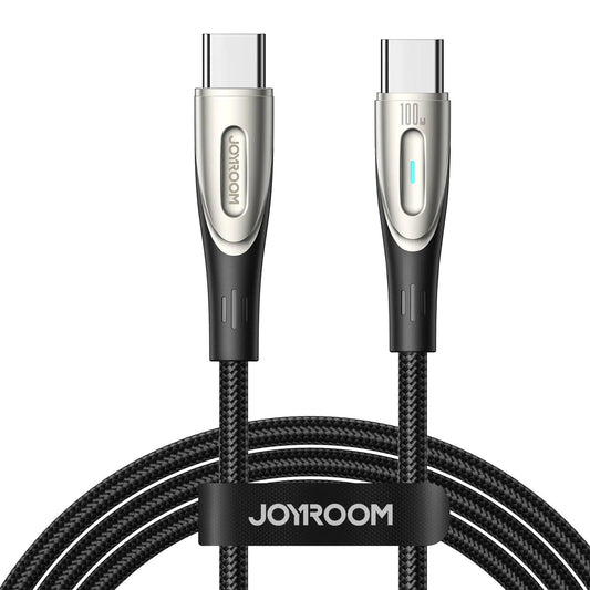كابل شحن JOYROOM Joyroom 100W Data Cable Type C to Type C  1.2m - Black | أداء موثوق وتصميم عملي