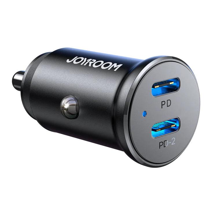 شاحن سيارة JOYROOM Joyroom C+C 30W mini Metal Car Charger | أداء موثوق وتصميم عملي