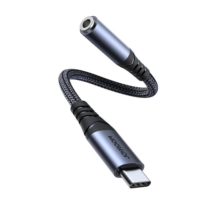 كابل شحن JOYROOM Joyroom Type C to 3.5mm Audio Adapter Clear Sound & Durable - Black | أداء موثوق وتصميم عملي