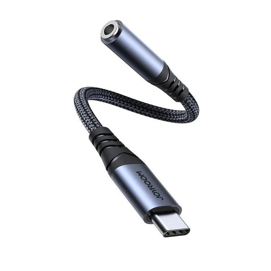 كابل شحن JOYROOM Joyroom Type C to 3.5mm Audio Adapter Clear Sound & Durable - Black | أداء موثوق وتصميم عملي