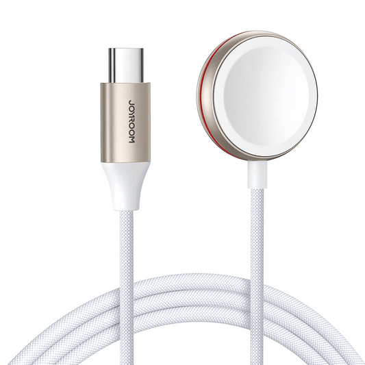 كابل شحن JOYROOM Joyroom iP Watch Magnetic Charging Cable (USB-C) 1.2m-White | أداء موثوق وتصميم عملي