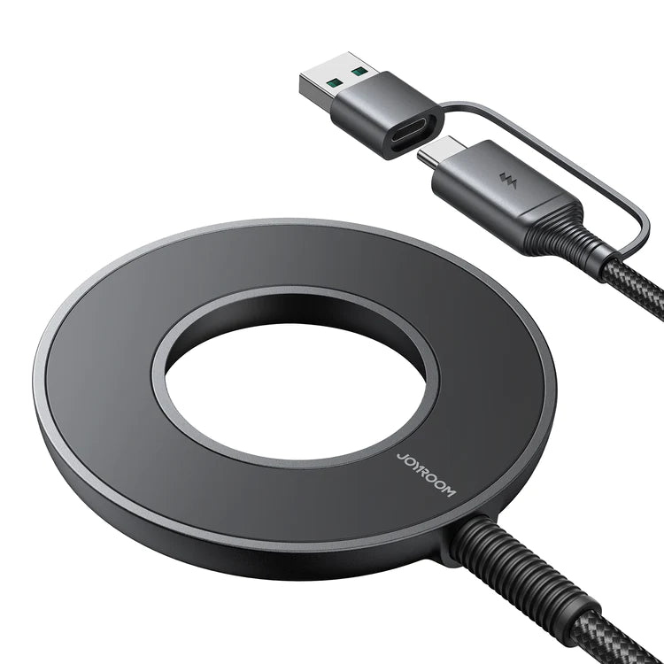 كابل شحن JOYROOM Joyroom 15W Magnetic Wireless Charger - Black | أداء موثوق وتصميم عملي