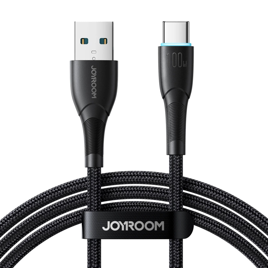 كابل شحن JOYROOM Joyroom Starry 100W USB A & USB C Cable 1m Fast & Durable Charging - Black | أداء موثوق وتصميم عملي