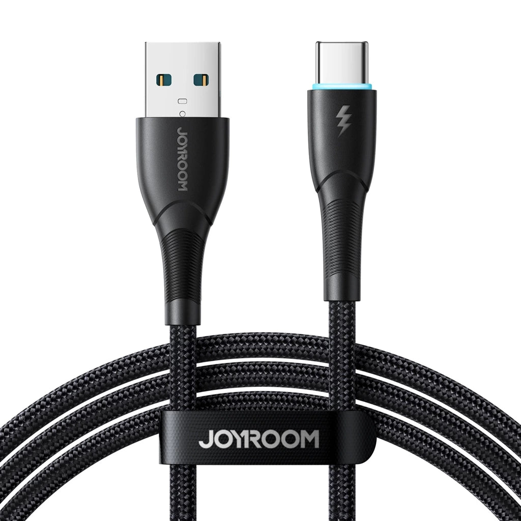 كابل شحن JOYROOM JOYROOM 3A Fast Charging Data Cable Type C & Lightning 1m - Black | أداء موثوق وتصميم عملي
