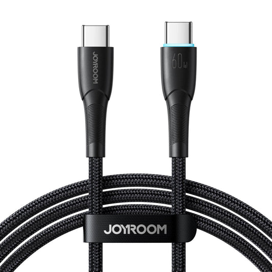 كابل شحن JOYROOM JOYROOM Starry 60W Type C to Type C Fast Charging Cable 1m - Black | أداء موثوق وتصميم عملي