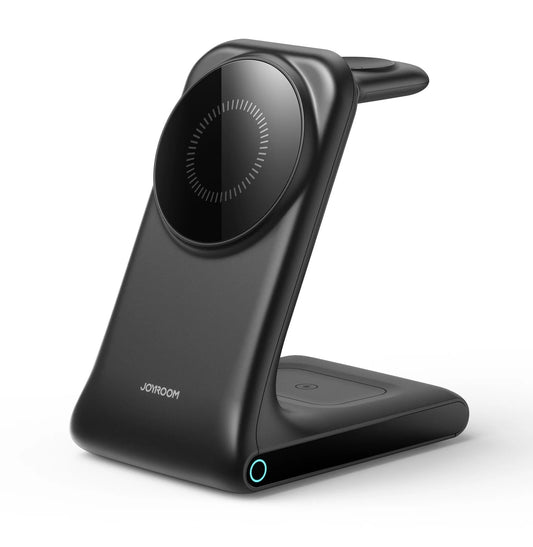 شاحن سريع JOYROOM JOYROOM 15W 3-in-1 Wireless Charging Station - Black | أداء موثوق وتصميم عملي