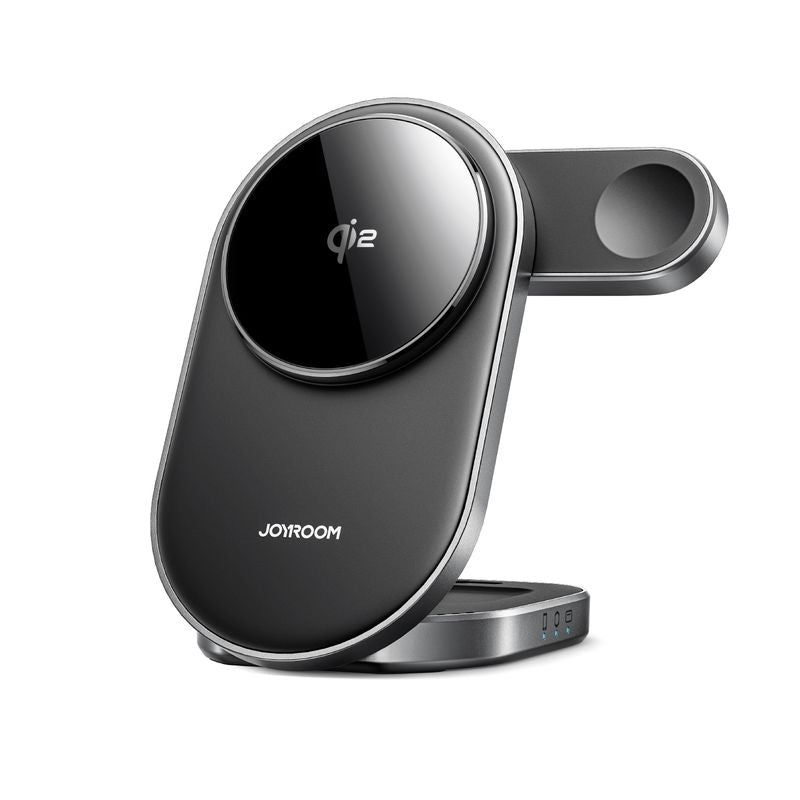 شاحن سريع JOYROOM JOYROOM JR-W17 3-in-1 Wireless Charger for Phone, Watch & Buds | أداء موثوق وتصميم عملي