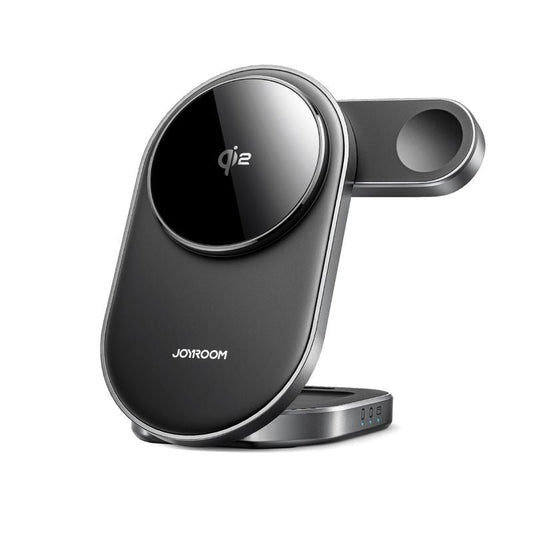 شاحن سريع JOYROOM JOYROOM JR-W17 3-in-1 Wireless Charger for Phone, Watch & Buds | أداء موثوق وتصميم عملي
