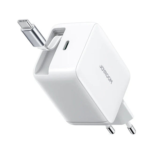كابل شحن JOYROOM JOYROOM JR-TCL06 67W GaN Charger w/ Retractable Cable | أداء موثوق وتصميم عملي