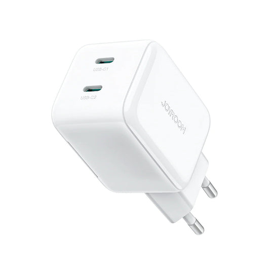 كابل شحن JOYROOM JOYROOM GaN 45W Dual USB-C Charger with Smart Cable Organizer | أداء موثوق وتصميم عملي