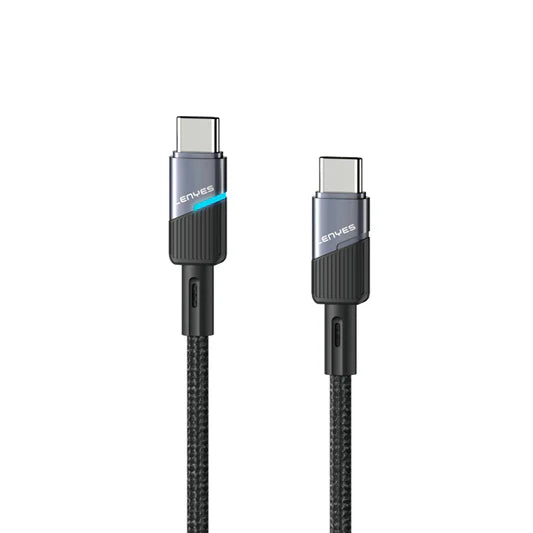 كيبل شحن ونقل بيانات من Lenyes موديل LC505 – 3 أمبير، USB-A إلى USB-C