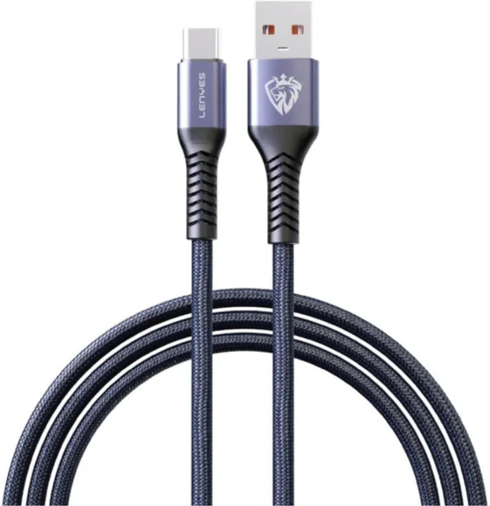 كيبل شحن ونقل بيانات من Lenyes موديل LC510 -V – USB-A إلى USB-C