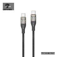 كيبل شحن ونقل بيانات من Lenyes موديل LC977TC-I – 1 متر، USB-C إلى USB-C