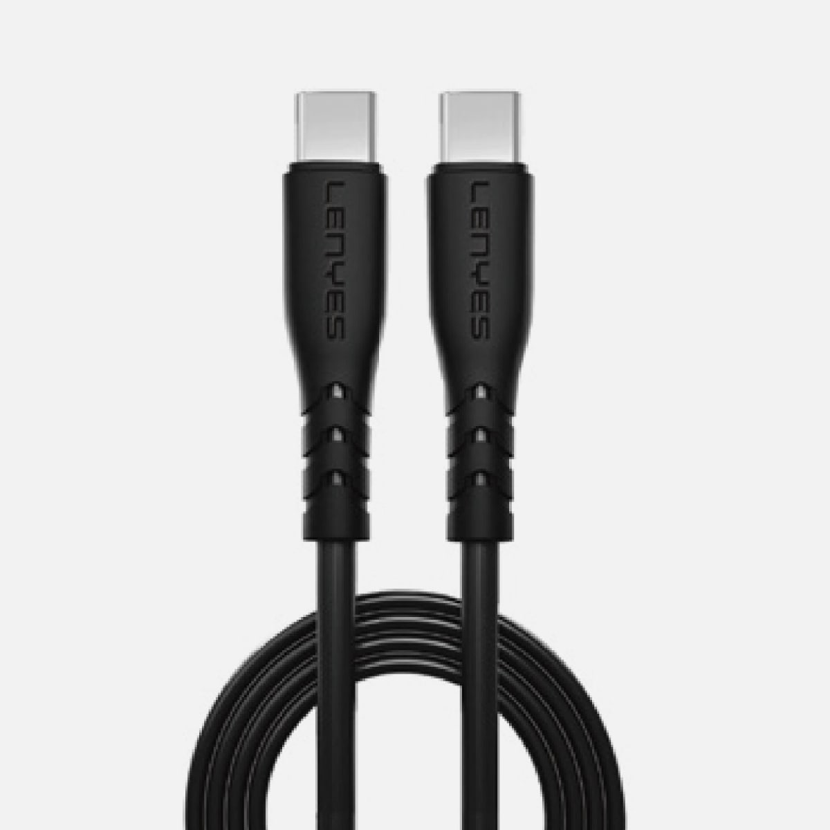 كيبل شحن ونقل بيانات من Lenyes موديل LC991TC-TC – 60 واط، USB-C إلى USB-C