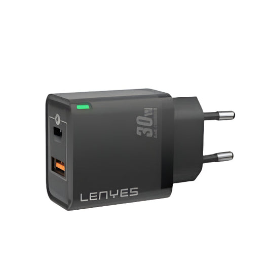 شاحن حائط من Lenyes موديل LCH56-EU – 30 واط، 3 أمبير