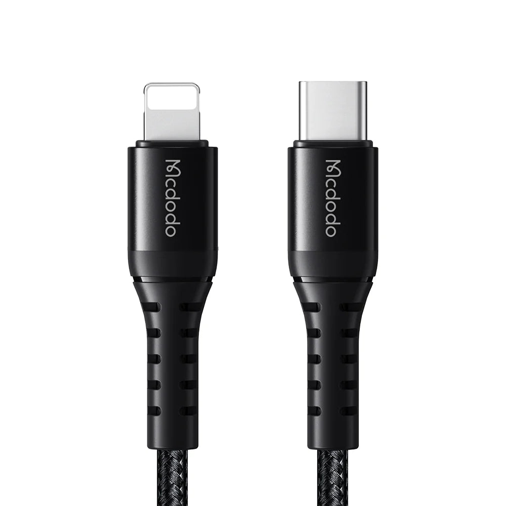 كيبل Mcdodo CA-5630 USB-C إلى Lightning 36W بطول 1 متر - أسود