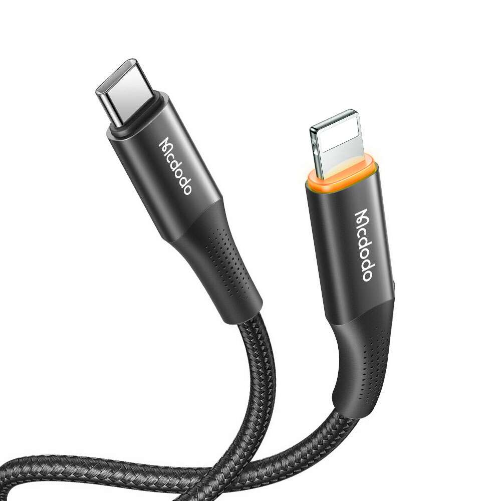 كيبل Mcdodo CA-9960 USB-C إلى Lightning 20W بطول 1.2 متر - أسود