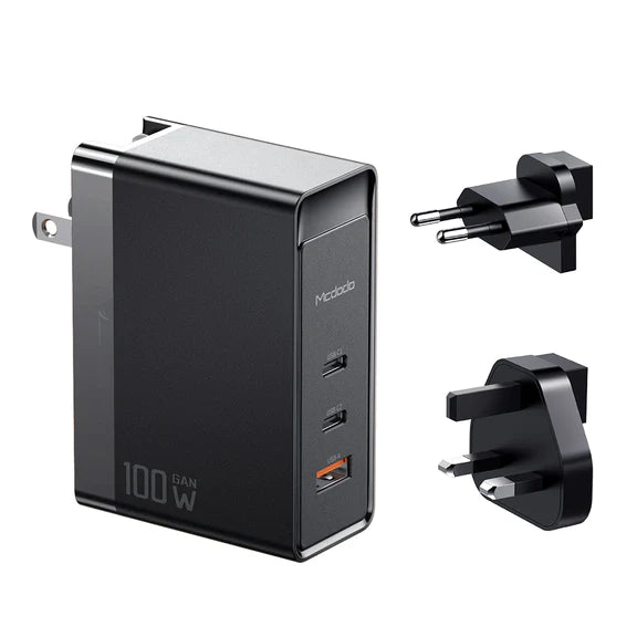 شاحن Mcdodo CH-101 Pro GaN 100W عالمي - أسود