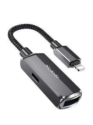 محول Mcdodo Lightning 2 في 1 إلى USB-A 3.0 وLightning
