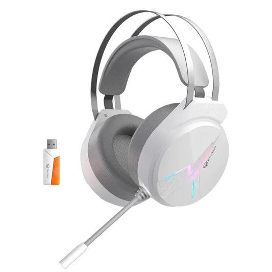 سماعة رأس من Meetion موديل BTH015 WHITE – اتصال لاسلكي 2.4GHz