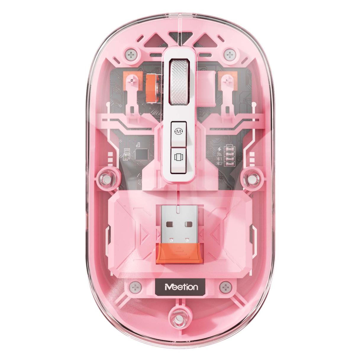 ماوس ألعاب من Meetion موديل BTM005 – اتصال لاسلكي 2.4GHz وBluetooth و2400 DPI