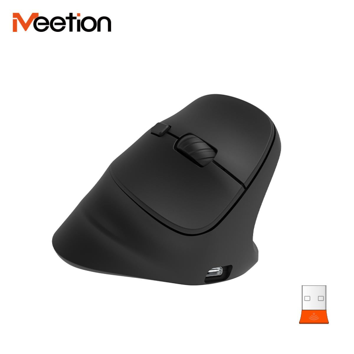 ماوس ألعاب من Meetion موديل BTM010R – اتصال لاسلكي 2.4GHz وBluetooth وإضاءة RGB و2400DPI