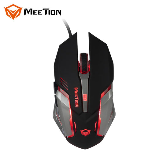 ماوس ألعاب من Meetion موديل M915 – اتصال سلكي وإضاءة RGB و2400 dpi