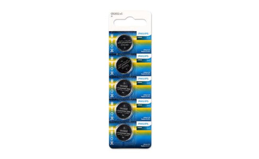 بطاريات Philips CR2032P5B/97 ليثيوم 3 فولت عبوة 5 قطع