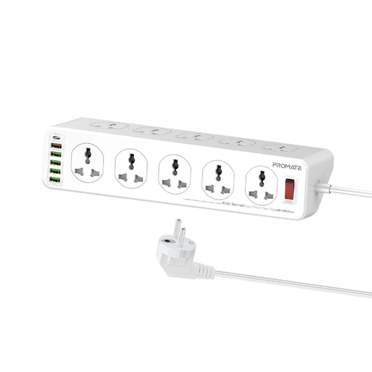 ملحق إلكتروني من Promate موديل PowerMatrix-5M مع 20W و30W و18W - صورة 1