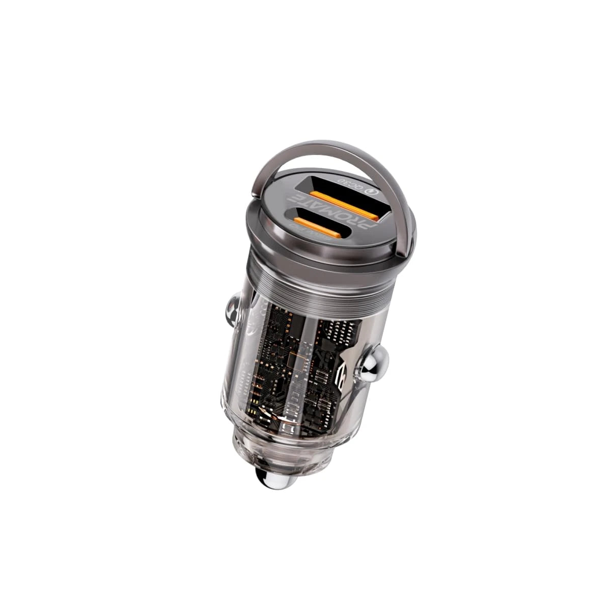 شاحن سيارة من Promate موديل TransDrive-65W مع 65W و18W وUSB-C - صورة 1