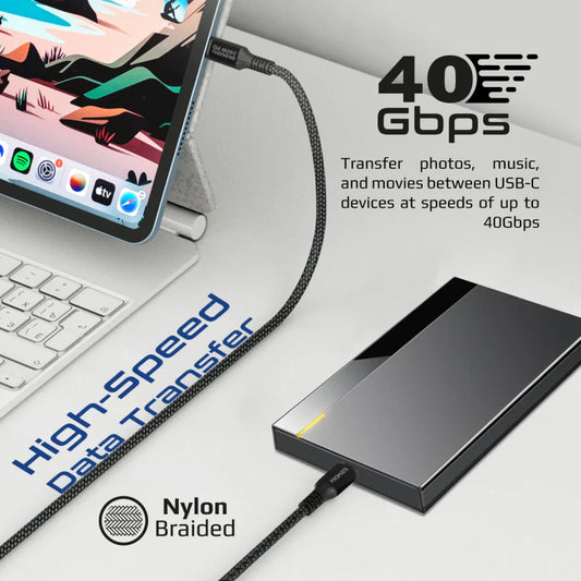 كيبل من Promate موديل PowerBolt240-1M مع 240W و1M وUSB-C - صورة 2