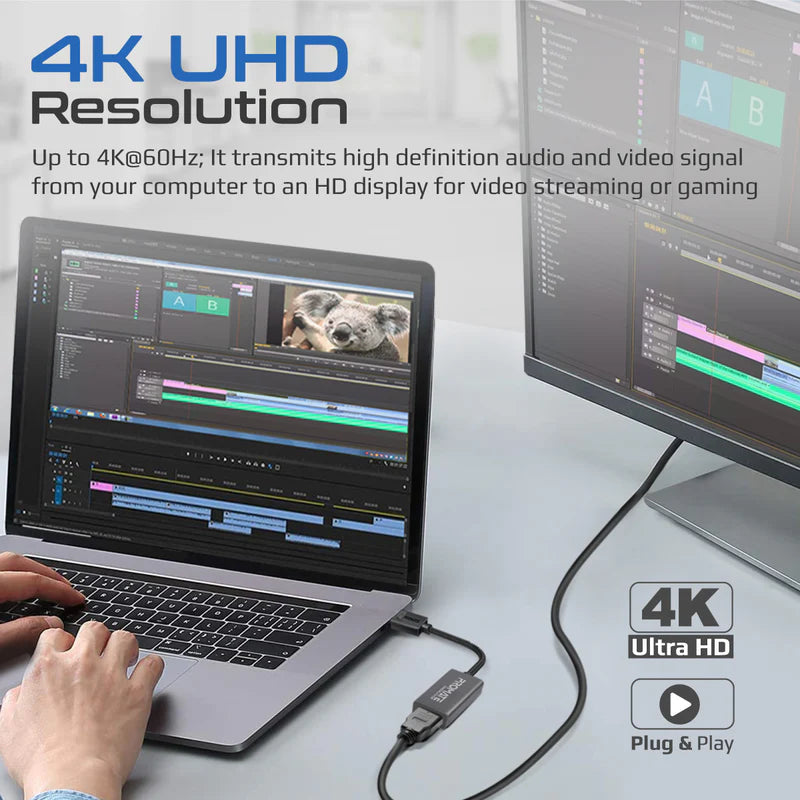 محول من Promate موديل MediaLink-DP مع 4K - صورة 2