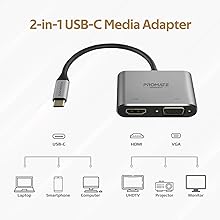 محول من Promate موديل MediaHub-C2 مع USB-C و4K - صورة 2