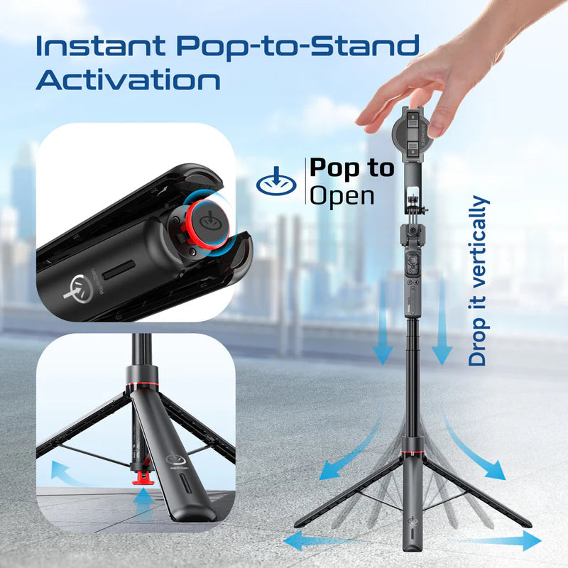 قلم لمس من Promate موديل TriPop-Ai مع 850mAh و1.76m وBluetooth 5.4 - صورة 2