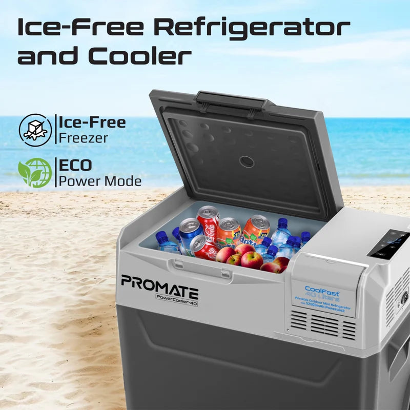 ملحق إلكتروني من Promate موديل PowerCooler-40 مع 60W و18W و52000mAh - صورة 2