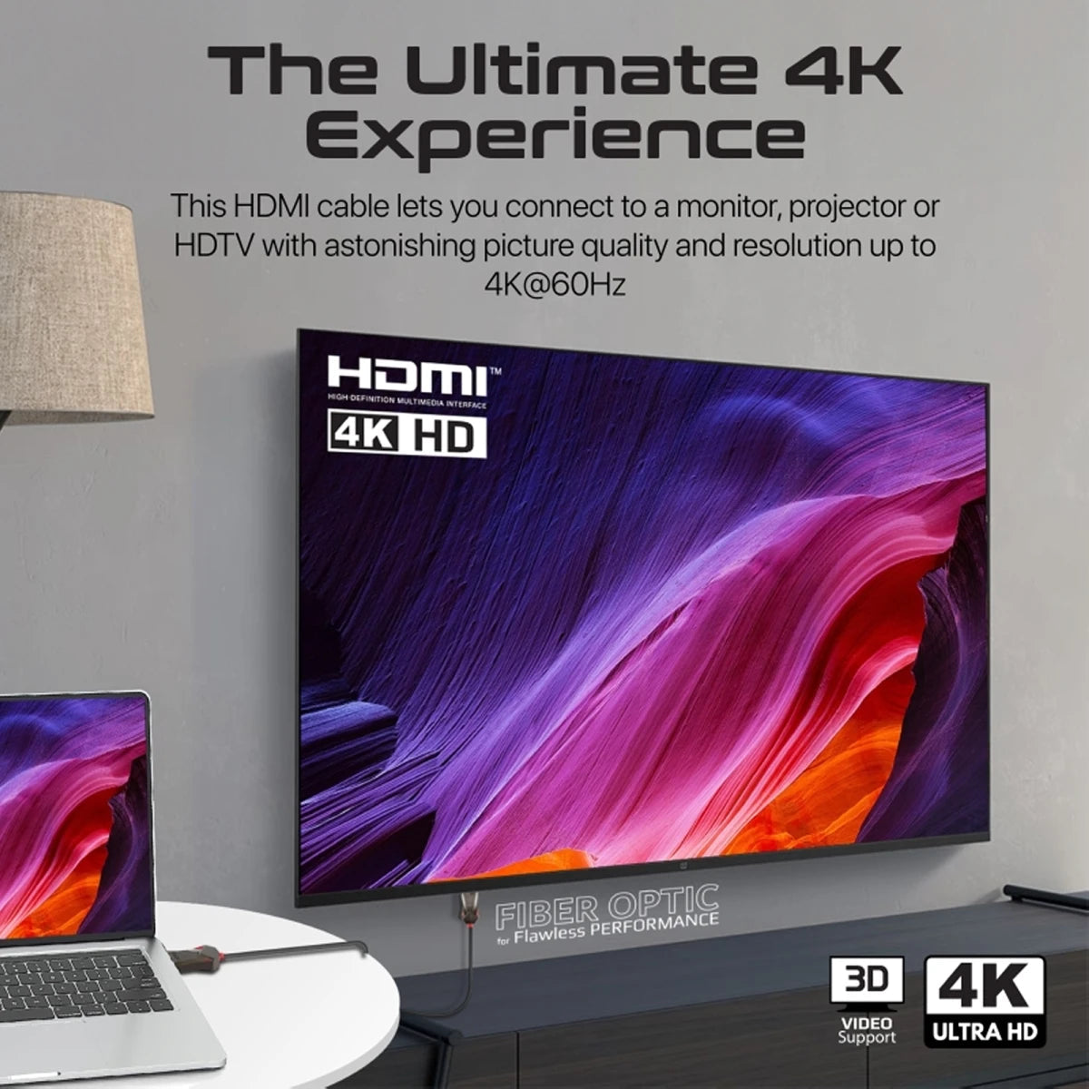 كيبل من Promate موديل ProLink4K60-20M مع 20M و5m و4K - صورة 2