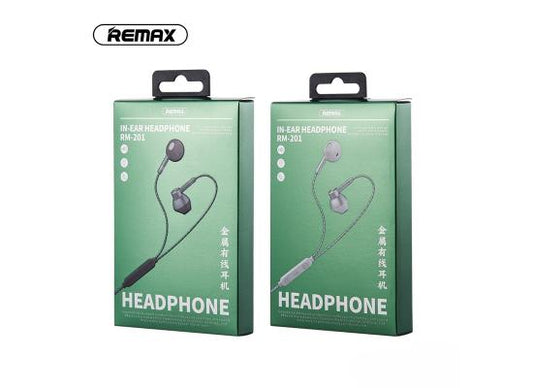 سماعة أذن Remax RM-201 فضية