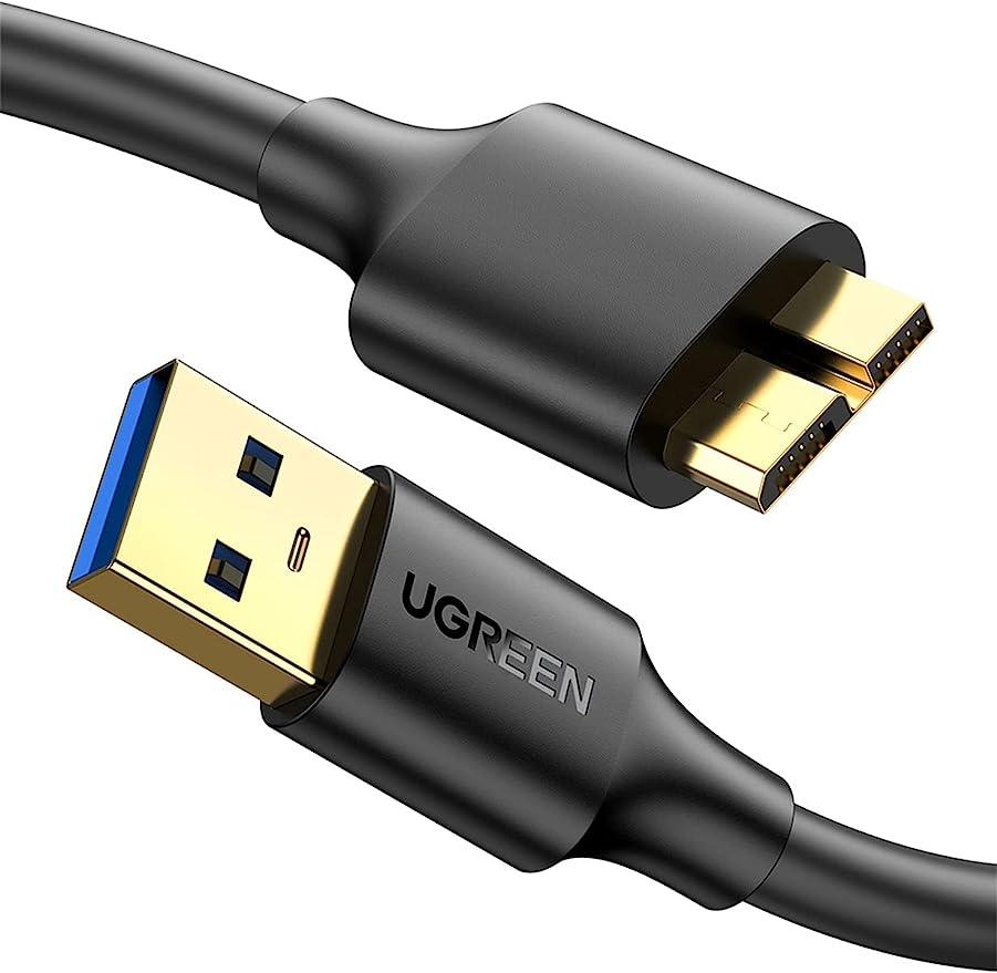 كيبل UGREEN USB 3.0 إلى Micro USB 3.0 بطول متر موديل 10841