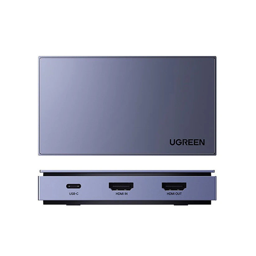 كرت التقاط HDMI 4K مع مدخل ميكروفون وسماعة UGREEN 10937 بخلفية بيضاء