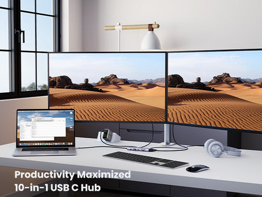 موزع UGREEN 15601 USB-C متعدد المنافذ مع HDMI وVGA وRJ45