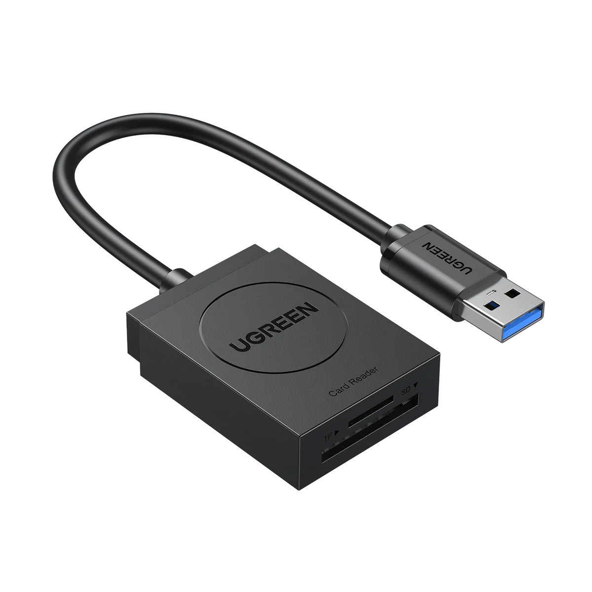 قارئ بطاقات UGREEN 20250 USB 3.0 مزدوج SD وMicroSD