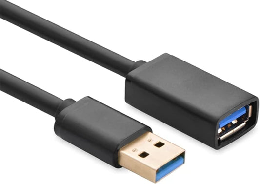كيبل تمديد USB 3.0 ذكر إلى أنثى UGREEN 30125 بخلفية بيضاء