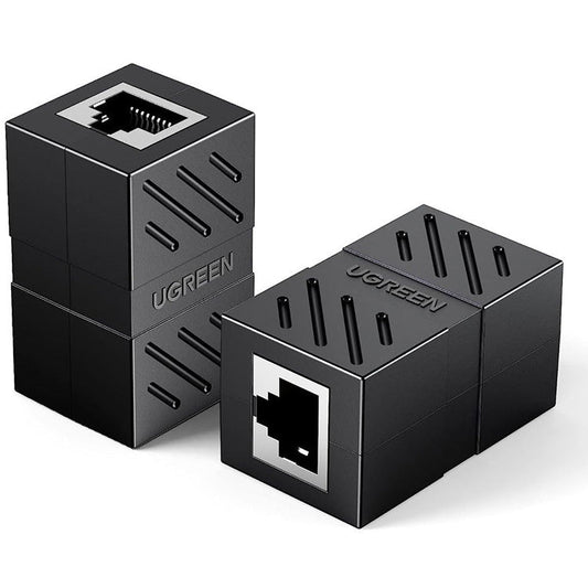 موصل شبكة UGREEN RJ45 أنثى إلى أنثى موديل 30718 أسود