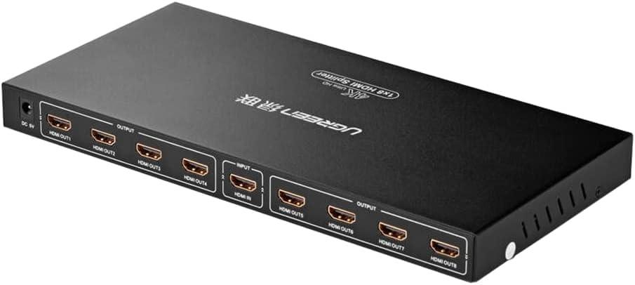 موزع UGREEN 40203EU HDMI واحد إلى ثمانية مخارج بدقة 4K
