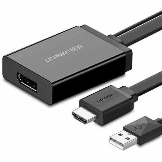 محول HDMI وUSB إلى DisplayPort UGREEN 40238 بخلفية بيضاء