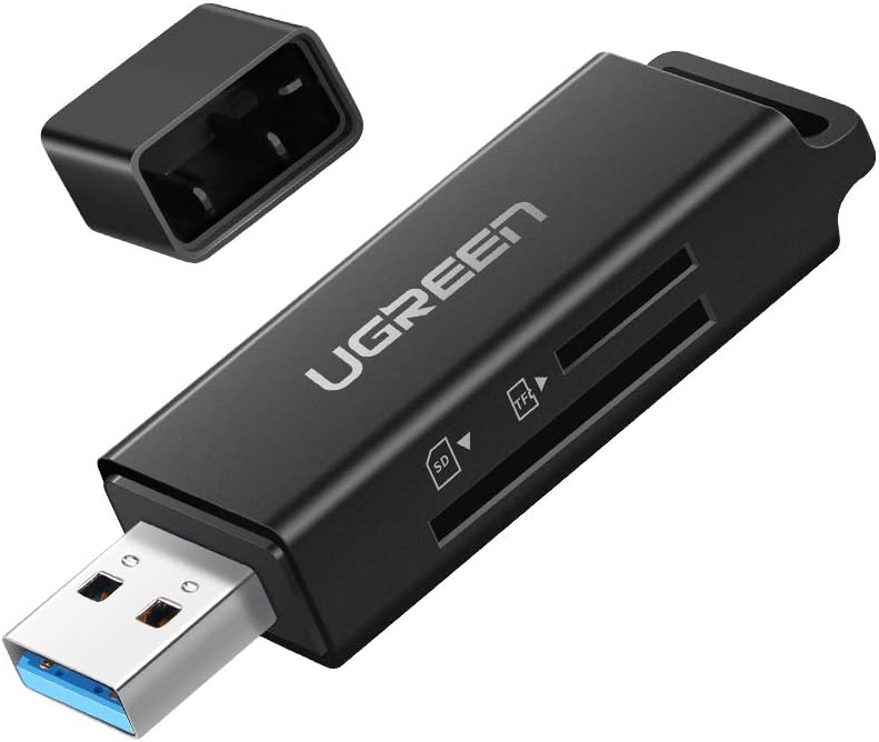 قارئ بطاقات UGREEN USB 3.0 مزدوج SD وMicroSD موديل 40752