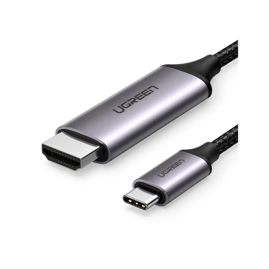 كيبل USB-C إلى HDMI بدقة 4K 60Hz UGREEN 50570 بخلفية بيضاء